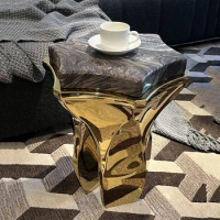 Unique Coffee Table Modern Living Room Topper Luxury Coffee Table Italian Platform Ornament Marble Top Glass Couchtisch Tables