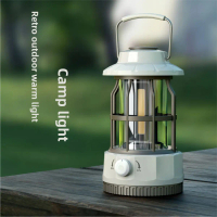 New Camping Lantern Outdoor Camping Light Tent Light Handheld Lantern Gift Ningbo Retro Rechargeable
