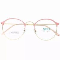 Oppaglasses Frame Kacamata Korea Pria Wanita OPPA OP15 PK Pink Bulat - Lensa Normal