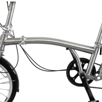 City Bicycle Trifold Folding Bike C-line Titanium Foldable Main Frame 16"/20"
