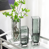 簡約ins 玻璃花瓶透明創意日系水培插花花器小清新客廳干花瓶擺件