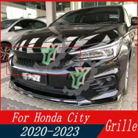 Front Bumper Grille Centre Panel Styling Upper Racing Grill For Honda City RS Style 2020 2021 2022 Car Accessories