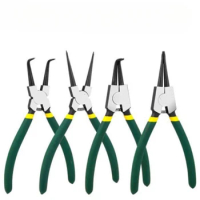 4PCS Circlip Pliers Set Multi Snap Ring Pliers Retaining Crimping Pincers Spring Installation And Removal Hand Tool Alicates