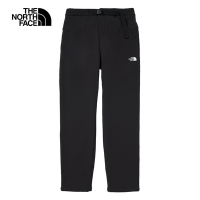 【The North Face 官方旗艦】北面女款黑色DWR防潑水附腰帶戶外徒步長褲｜89Y9JK3