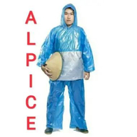 Jas Hujan Jaket Celana Tebu Jas Hujan Plastik HDPE Tebu Hijau / Biru