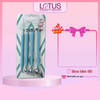 Bộ Dụng Cụ 4 Món Tạo Hình Đất Sét Đầu Bi Bằng Inox - Lotus Craft Shop x Long Vu Chemical [0013]