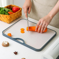 雙面菜板家用抗菌防霉砧板切水果板切菜板塑料案板粘板刀板  中秋節免運