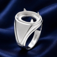 Cincin Ikat Batu Akik & Permata SAN950 EB457 - Ring Perak 950 Original Custom Size Handmade Premium