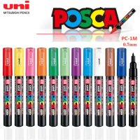Uni 12pcs Posca Paint Markers,pc 1m 12c Extra Fine Posca Markers With Extra  Fine Tips, Posca Marker Set Of Acrylic Paint Pens - Art Markers - AliExpress