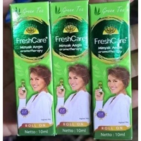 3 pcs FRESHCARE GREEN TEA 10 ml, minyak angin aroma therapy roll on, Grosir cod