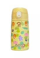 Oasis Oasis Kids' Water Bottle with Sipper Silicone Straw 400ML - Safari Buddies