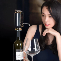 Electric Wine Decanter with Output Setting Wine Aerator Dispenser Vacuum Saver 10 Days Preservation Wine Pourer Pump Bar Tools