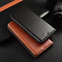 360 Magnet Natural Genuine Leather Skin Flip Wallet Book Phone Case Cover On For Xiaomi Mi A1 A2 Lite A3 MiA2 MiA3 A 1 2 3 Light