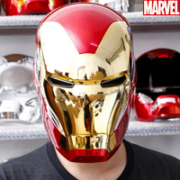 1/1 Cosplay Marvel Super Hero Iron Man Mk85 Led Light Fully Automatic Helmet Mask Figure Model Collectible Adult Birthday Gifts