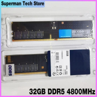 1pcs UDIMM CT32G48C40U5 1.1V RAM For CRUCIAL Desktop Memory 32GB DDR5 4800MHz