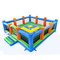 PVC High Quality Giant Inflatable Bounce Trampoline Bouncing Jump Game For Kids Play Amusement Park