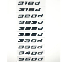 Fivee สติกเกอร์โลโก้สีดำเงา สำหรับ BMW รุ่น 3 Series (320i/320d/320e/325d/328d/330i/330d/330e/335d/3