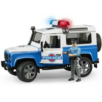 【Fun心玩】RU2595 麗嬰 德國製 BRUDER Land Rover 越野警車(含人偶*1) 仿真 兒童 汽車