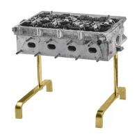 2pcs Engine Stand Lifting Tool Cylinder Head Stand Engine Cover Bracket Car Engine Repair Special Gold Steel Hand Tools for Auto