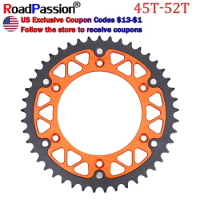 Motorcycle 45T~52T Rear Teeth Sprocket Wheel Fit Drive Chain For 505 501 520 525 530 550 620 625 690 790 890 Adventure R