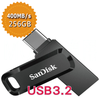 【SanDisk 晟碟】Ultra Go USB Type-C 256GB 雙用隨身碟(平行輸入)