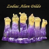 2022 Latest Big Soft Silicone Zodiac Animal Dildo For Women Big Thick Glans With Powerful Suction Cup Rigid Cock Anus Sex Toys