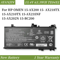 TE04XL 63.3WH Laptop Battery For HP OMEN 15-AX200 15- AX218TX 15-AX210TX 15-AX235NF 15-AX202N 15-BC200 HSTNN-DB7T 905277-855