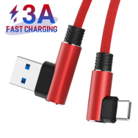 USB Type C Cable Charger Data Cord For Samsung S10 A51 Huawei P30 Lite Xiaomi Redmi Note 8 8T Pro Mobile Phone Fast Charge Wire
