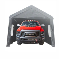 10x20ft heavy duty canopy carport outdoor portable garage grey