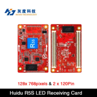 Huidu HD-R5S Receiving Card Work With HD-T901 ,HD-C16C ,HD-A3 , HD-VP210, 2 x 120Pin HUB Port ,128 * 1024pixels