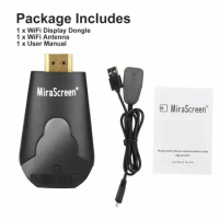 WIFI 1080P Wireless Display TV Dongle Adapter HDMI-compatible Receiver Airplay Miracast