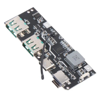 Lithium Battery Charger Board LED Dual USB 22.5W Micro/Type-C USB Mobile Power Bank 18650 Charging Module QC4+PD3.0