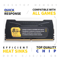 ZENFAST Memory DDR4 Desktop 8GB 16GB 32GB Ram 2133 2400 2666 3200MHz Dimm 288-Pin Memoria Module Computer Desktop With Heat Sink