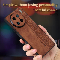 For VIVO X90 PRO X90PRO Phone Case Luxury PU Leather Clothes Skin Back Cover For VIVO X90 X 90 X9 0 Phone Funda Coque Cases
