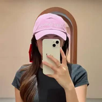 Topi MARDI MERCREDI TEXT LOGO WHITE PINK CAP 100% ORIGINAL