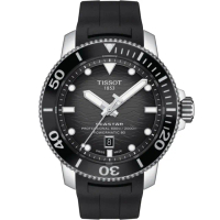 【TISSOT 天梭 官方授權】Seastar2000 海星600米潛水機械錶 手錶 畢業禮物 慶端午 包粽(T1206071744100)