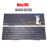 New RU US Arabic Keyboard for Asus Rog GL553 GL553V GL553VW FX553V FX553VD FX553VE GL753 FX753VD ZX553VD backlit Russian Laptop