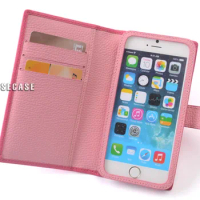 E4 Custom-Made Real Leather Case for Apple iPhone 6 iPhone6 6S Plus
