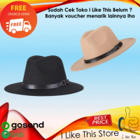 Topi Laken Topi Jazz Vintage Fedora Hitam