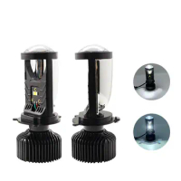 H4 LED Projector Mini Car Headlight Lens Y6D Bulbs Hi/Lo Beam Headlamp 12V 24V Fog Lights Bulb LED Spotlight 6000K Auto Lamp