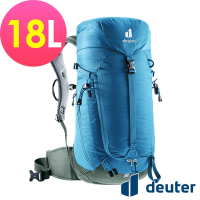 【deuter 德國】TRAIL 18L輕量拔熱透氣背包3440123藍/單日健行登山包/日常休閒旅遊包*