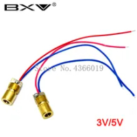 1pcs Laser Diode 650nm 6mm 5V 5mW Có Thể Điều Chỉnh Laser Dot Diode Module Đồng Đỏ Đầu 3 V