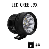 Lampu Led Cree Sorot Tembak L9X 9 Titik Mata 90 Watt Vinyx Motor Mobil Car Kendaraan Pasti Diskon