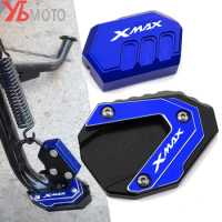 For Yamaha XMAX 250 300 X-MAX 125 400 XMAX300 2017-2022 2023 Motorcycle Accessories Kickstand Enlarger Support Column Auxiliary