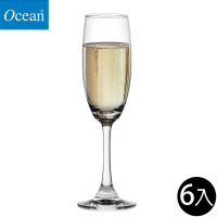 【Ocean】香檳杯 160ml 6入組 Duchess系列(香檳杯 玻璃杯 高腳杯)
