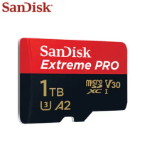 SanDisk Memory Card 1TB Microsd V30 Read Speed Up To 200MB/s Extreme PRO Micro SD Card U3 A2 UHS-I TF Card For 4K HD Video
