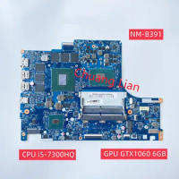 DY520 NM-B391 motherboard For Lenovo Y520-15IKBM laptop motherboard with CPU i5-7300HQ i7-7700HQ GPU GTX1060 6GB 100% Tested