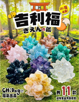 𝗖𝗛𝗶𝗗𝗮𝗴𝗼 ぎえんの狐 【 吉利福 】九尾狐水晶碎石公仔， 純手工製作 獨一無二✨ˊ˗ 天然水晶碎石能量提升✨ˊ˗  相信自己好運氣降臨✨ˊ˗⍟黃水晶 ⎯⍟天河石 ⍟海藍寶 ⍟紫水晶 ⍟粉水晶 ⍟