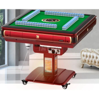 2022 Entertainment mahjong table foldable wooden electrointric table set