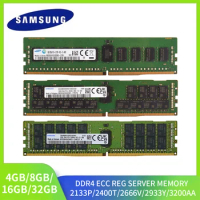 DDR4 Samsung Server Ram 32GB 16GB 8GB 4GB 3200 2933 2666 2400 2133MHz RECC 3200AA 2933Y 2666V 2400T 2133P RECC Server Memory
